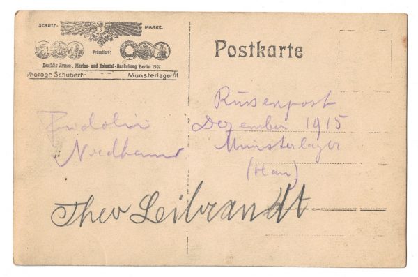 Photo Carte Postale 1915 - Front Est - Prisonniers Russes - Prusse - Uniforme - Guerre 14/18