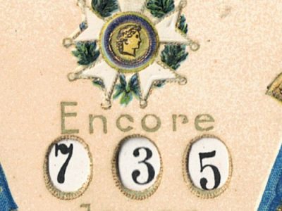Carte a système - Calendrier de la Classe - Service Militaire - République Française - Armée - Drapeau - Marseillaise - Conscription XIX