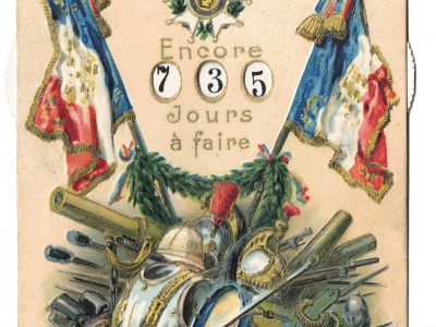Carte a système - Calendrier de la Classe - Service Militaire - République Française - Armée - Drapeau - Marseillaise - Conscription XIX