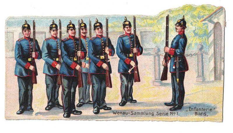 7 chromos imagerie - Armée Prussienne - Découpi - Oblaten - Uniforme - XIX - Guerre 14/18 - Imagerie - Populaire