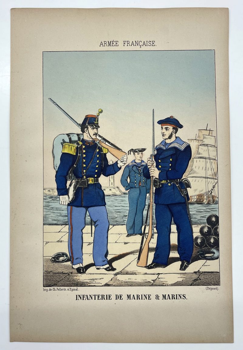 16 Gravures - Uniforme France - Armée 3em République - 1879 - Uniformes - Imagerie Epinal Pellerin - Imagerie Populaire