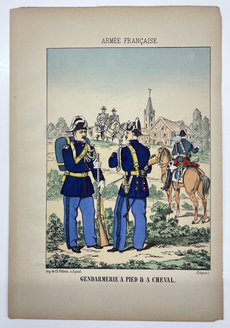 16 Gravures - Uniforme France - Armée 3em République - 1879 - Uniformes - Imagerie Epinal Pellerin - Imagerie Populaire