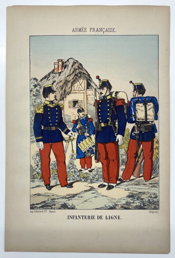 16 Gravures - Uniforme France - Armée 3em République - 1879 - Uniformes - Imagerie Epinal Pellerin - Imagerie Populaire