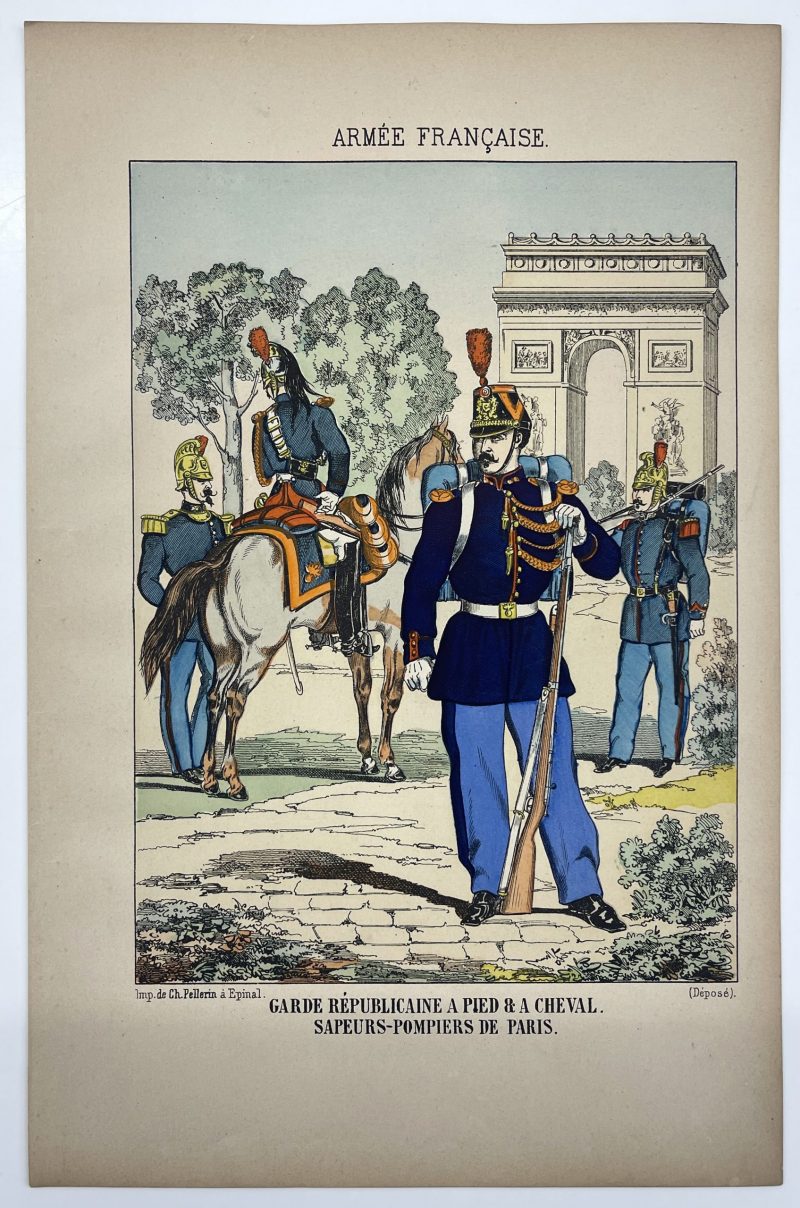 16 Gravures - Uniforme France - Armée 3em République - 1879 - Uniformes - Imagerie Epinal Pellerin - Imagerie Populaire