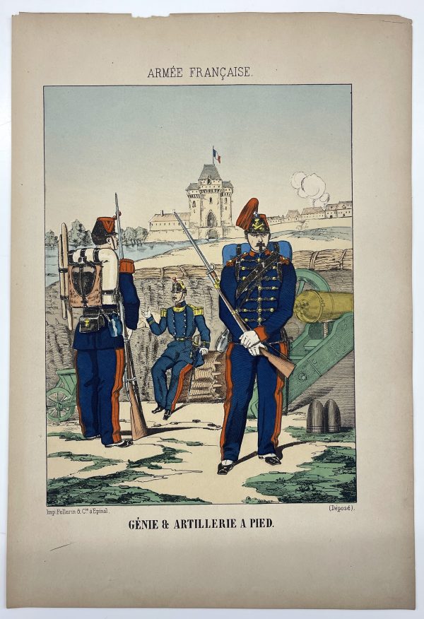 16 Gravures - Uniforme France - Armée 3em République - 1879 - Uniformes - Imagerie Epinal Pellerin - Imagerie Populaire