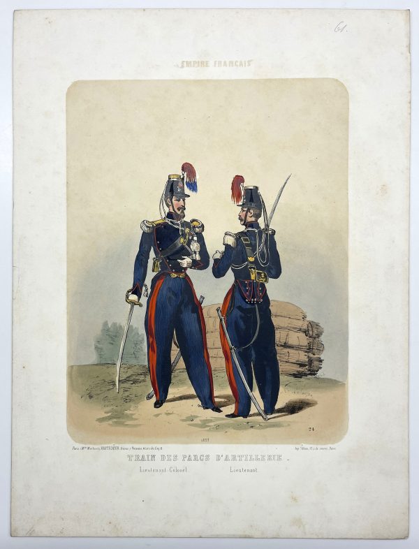 Uniforme Second Empire - Train du parc d'artillerie - François Hippolyte Lalaisse - Uniforme de L'armée Française - Napoléon III