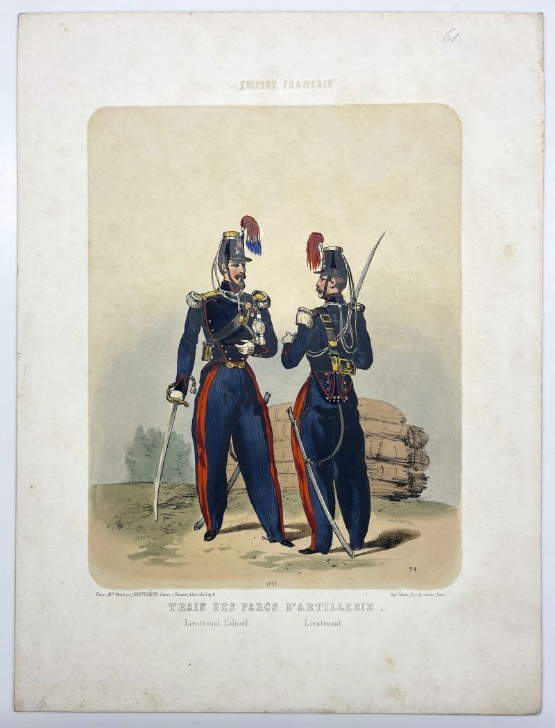 Uniforme Second Empire - Train du parc d'artillerie - François Hippolyte Lalaisse - Uniforme de L'armée Française - Napoléon III