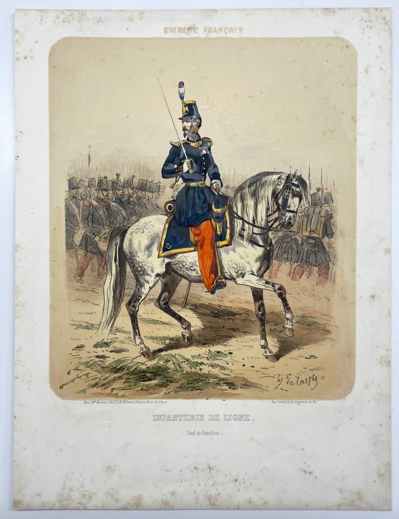 Uniforme Second Empire - Infanterie de Ligne - Chef de Bataillon - François Hippolyte Lalaisse - Uniforme de L'armée Française - Napoléon III
