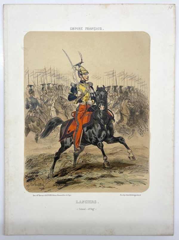Uniforme Second Empire - Lancier 4 régiment - François Hippolyte Lalaisse - Uniforme de L'armée Française - Napoléon III