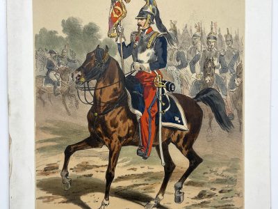 Uniforme Second Empire - Cuirassier Etendard - François Hippolyte Lalaisse - Uniforme de L'armée Française - Napoléon III -