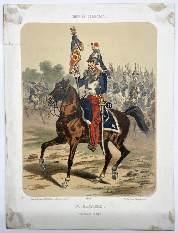 Uniforme Second Empire - Cuirassier Etendard - François Hippolyte Lalaisse - Uniforme de L'armée Française - Napoléon III -