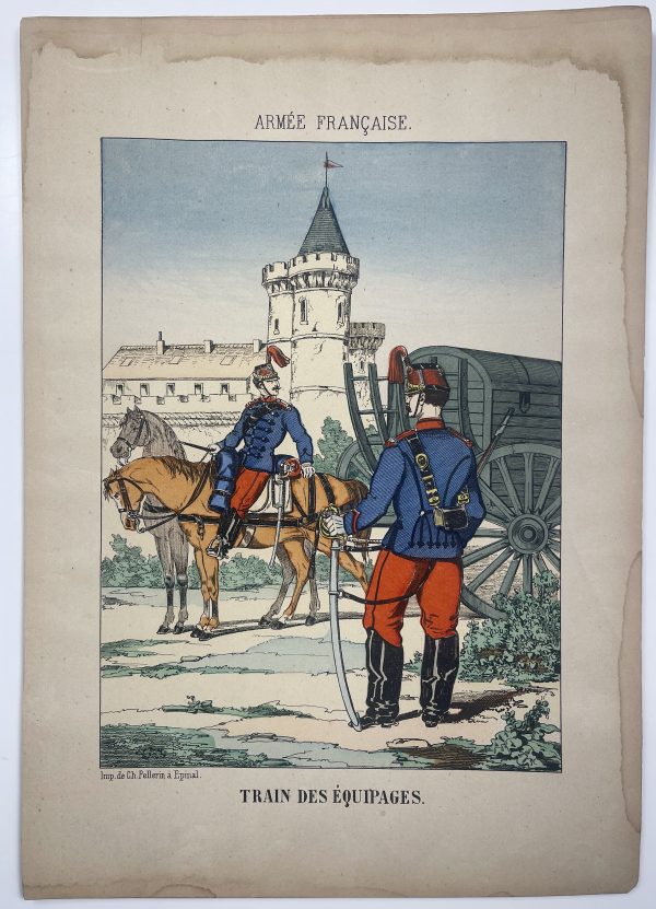 1 Gravure - Uniforme France - Armée 3em République - 1879 - Uniformes - Imagerie Epinal Pellerin - Imagerie Populaire