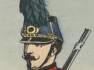 1 Gravure - Uniforme France - Armée 3em République - 1879 - Uniformes - Imagerie Epinal Pellerin - Imagerie Populaire - Chasseur à Cheval