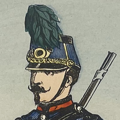 1 Gravure - Uniforme France - Armée 3em République - 1879 - Uniformes - Imagerie Epinal Pellerin - Imagerie Populaire - Chasseur à Cheval