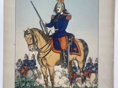 1 Gravure - Uniforme France - Armée 3em République - 1879 - Uniformes - Imagerie Epinal Pellerin - Imagerie Populaire - Dragons
