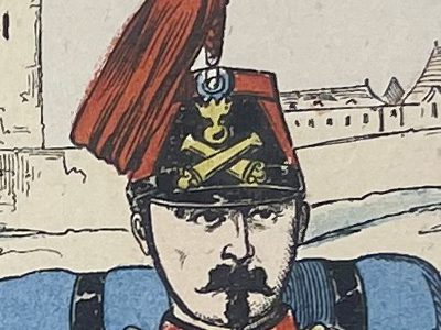 1 Gravure - Uniforme France - Armée 3em République - 1879 - Uniformes - Imagerie Epinal Pellerin - Imagerie Populaire - Artillerie à Pied