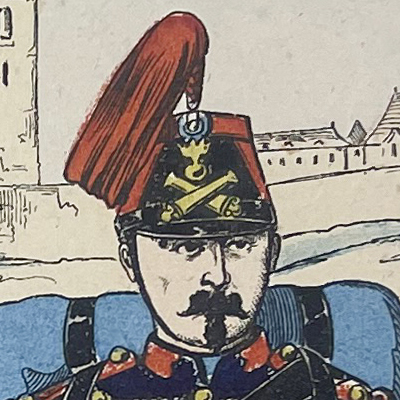 1 Gravure - Uniforme France - Armée 3em République - 1879 - Uniformes - Imagerie Epinal Pellerin - Imagerie Populaire - Artillerie à Pied