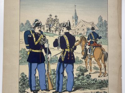 1 Gravure - Uniforme France - Armée 3em République - 1879 - Uniformes - Imagerie Epinal Pellerin - Imagerie Populaire - Gendarmerie