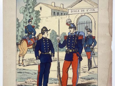 1 Gravure - Uniforme France - Armée 3em République - 1879 - Uniformes - Imagerie Epinal Pellerin - Imagerie Populaire - Saint Cyr