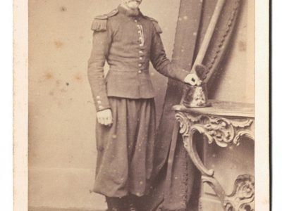 Carte CDV photo Second Empire - Uniforme Infanterie Française - Napoléon III - Militaire - Militaria - Shako