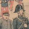 Petit Protège Cahier Scolaire Histoire de France - XIX illustration - Episodes Militaires - Illustration de JOB - La dégradation militaire