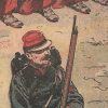 Petit Protège Cahier Scolaire Histoire de France - XIX illustration - Episodes Militaires - Illustration de JOB - La poudre sans fumée