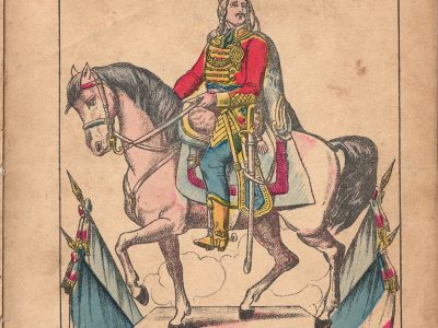 Petit Protège Cahier Scolaire Histoire de France - XIX illustration - Marceau - Le peuple Français - Hussard