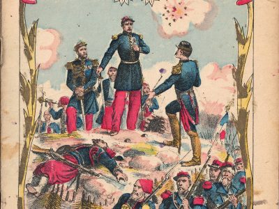 Petit Protège Cahier Scolaire Histoire de France - XIX illustration - Les mots historiques - Mac Mahon - Crimée 1855