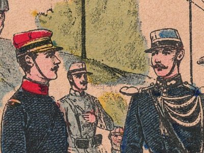 Petit Protège Cahier Scolaire Histoire de France - XIX illustration - Uniforme de l'armée Française - Quand tu seras soldat - 3em République