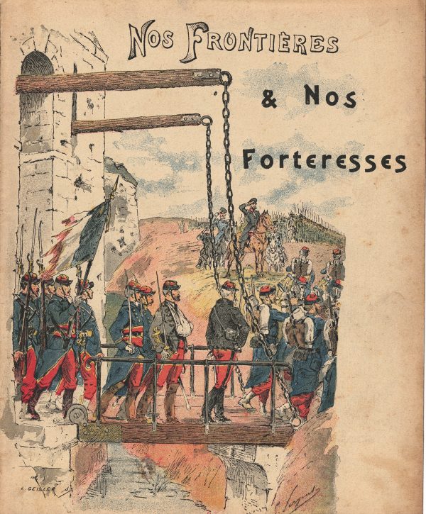 Petit Protège Cahier Scolaire Histoire de France - XIX illustration - Nos Frontières et nos forteresses - Guerre 1870 / 1871 - Siége de Belfort Rédition