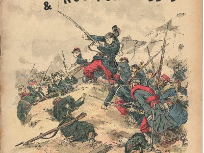 Petit Protège Cahier Scolaire Histoire de France - XIX illustration - Nos Frontières et nos forteresses - Guerre 1870 / 1871 - Siége de Belfort