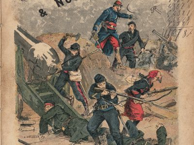 Petit Protège Cahier Scolaire Histoire de France - XIX illustration - Nos Frontières et nos forteresses - Guerre 1870 / 1871 - Siége de Verdun