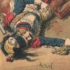 Petit Protège Cahier Scolaire Histoire de France - XIX illustration - Episodes Militaires - Illustration de Lix - La Bataille de la Moskowa
