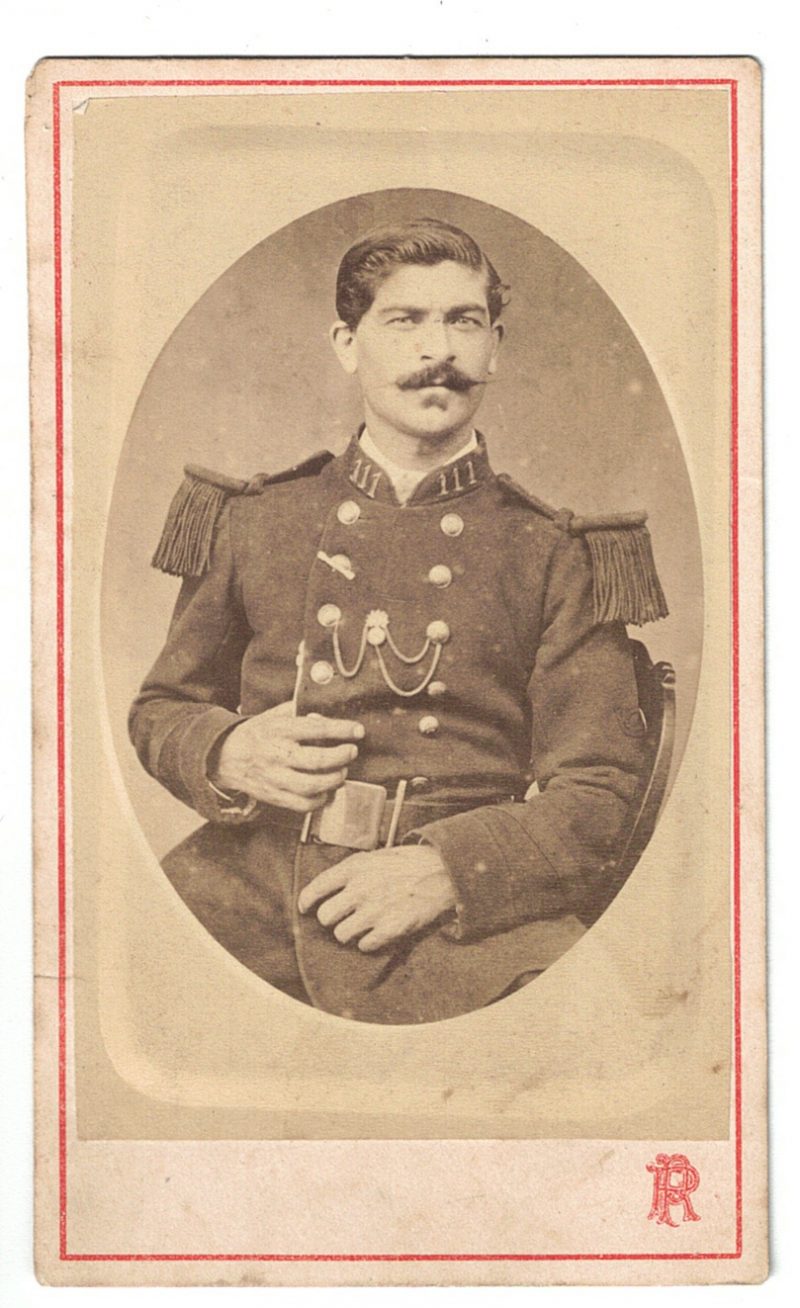 Carte CDV photo Soldat France Infanterie - 111éme Régiment - Uniforme - Tenue - Médaille - Militaire du Rang - 3 République