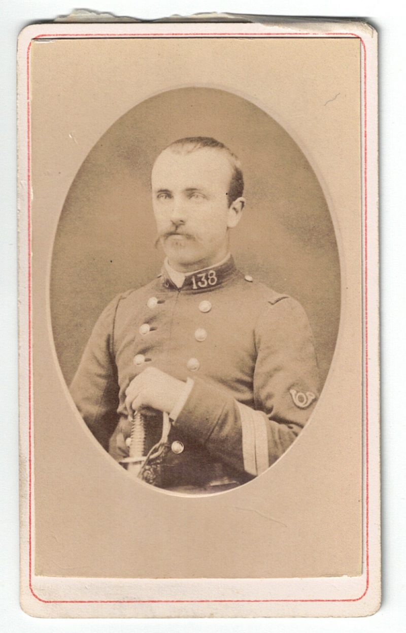 Carte CDV photo Soldat France - Infanterie - Uniforme - Tenue - Médaille - 3 République - 138 Régiment