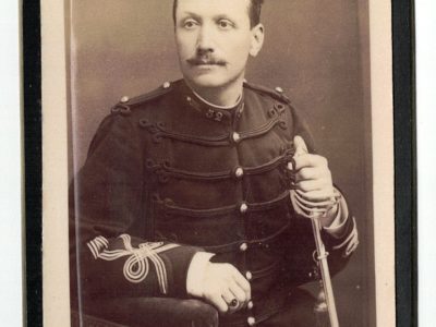 Carte CDV photo Soldat France - Artillerie - Uniforme - Tenue - Médaille - Capitaine - 3 République - 52 Régiment