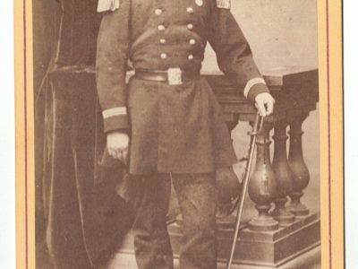Carte CDV photo Soldat France Infanterie - 111éme Régiment - Uniforme - Tenue - Médaille - Officier - Capitaine - 3 République