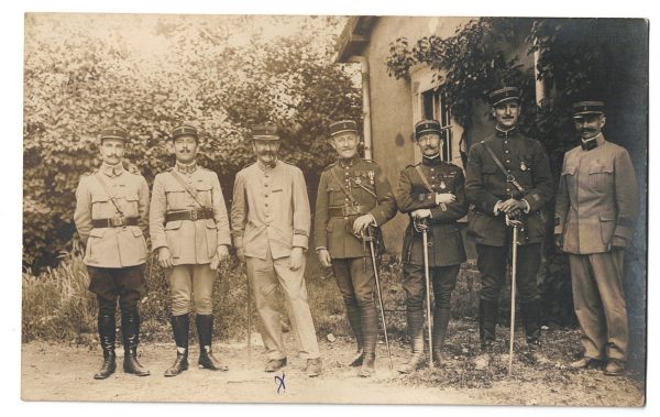 Photo Carte Postale - Guerre 14/18 - Infanterie Coloniale - Officiers - Uniforme - Soldat - Front - France