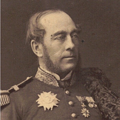 Carte CDV photo - Contre-amiral Exelmans, défenseur de Strasbourg en 1870. Uniforme - Marine 1873