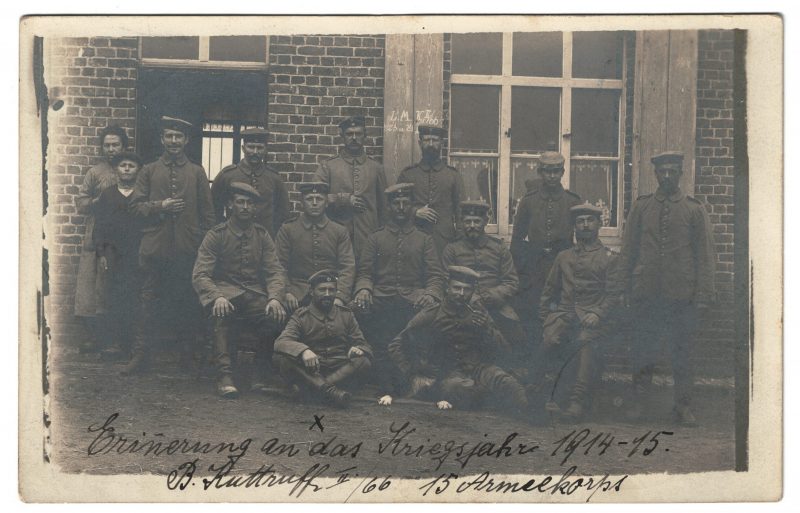 Photo Carte Postale - Guerre 14/18 - Infanterie Régiment 66 Allemagne - Kriegsjahre 1914/1915 - Village - Strasbourg - Front