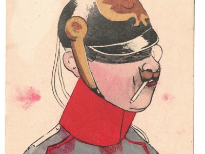3 Anciennes Cartes Postale - Propagande 14/18 - Anti- Prussienne - Caricature - Guerriers - Soldats - Uniforme - Les Huns
