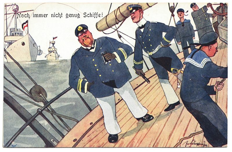 9 Anciennes Cartes Postale - Propagande 14/18 - Caricature - Guerriers - Soldats - Uniforme - Prusse - Manœuvre - Marine - Cavalerie - Casque a pointe