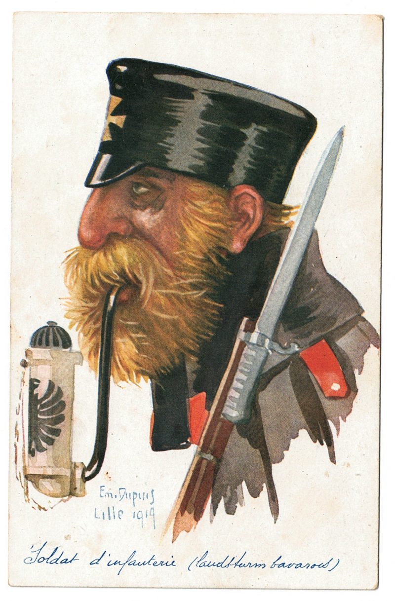 24 Anciennes Cartes Postale - Propagande 14/18 - Caricature - Guerriers - Soldats - Uniforme - Alliés - Emile Dupuis 1877-1956 - Guerre 14 /18
