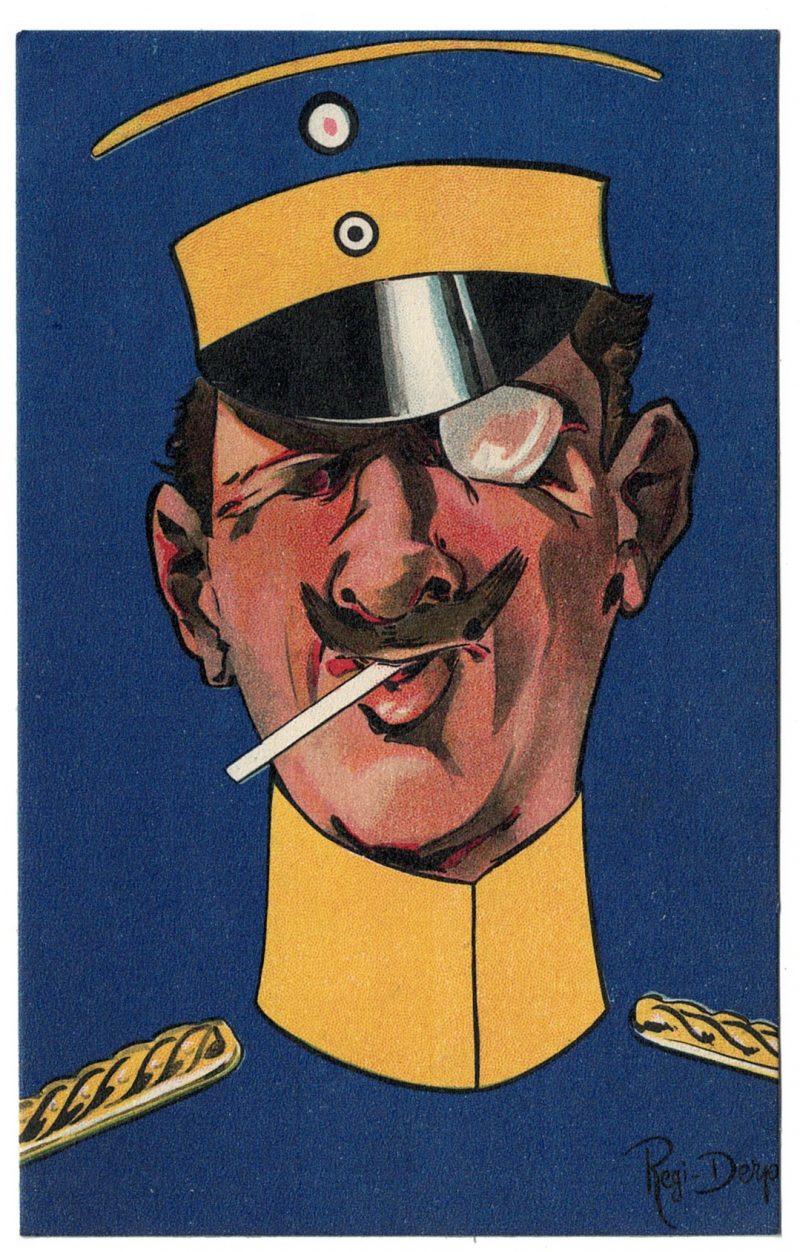 6 Anciennes Cartes Postale - Propagande 14/18 - Anti- Prussienne - Caricature - Guerriers - Soldats - Uniforme - Les Huns - Regis Derp