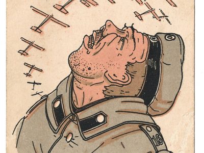 Ancienne Carte Postale - Propagande 14/18 - Prussienne - Caricature - Guerriers - Soldats - Uniforme - Les Kamérades - Militaire