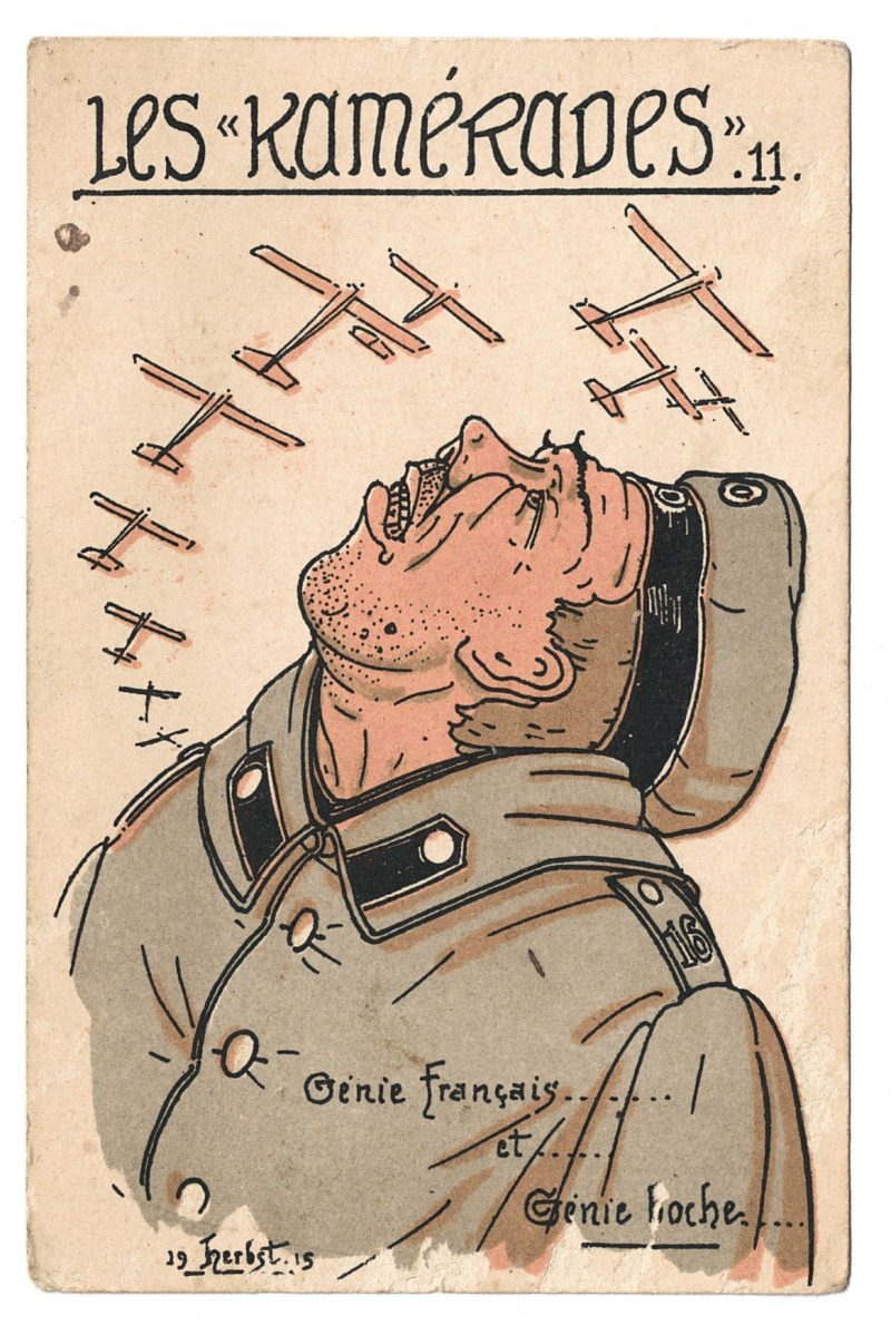 Ancienne Carte Postale - Propagande 14/18 - Prussienne - Caricature - Guerriers - Soldats - Uniforme - Les Kamérades - Militaire