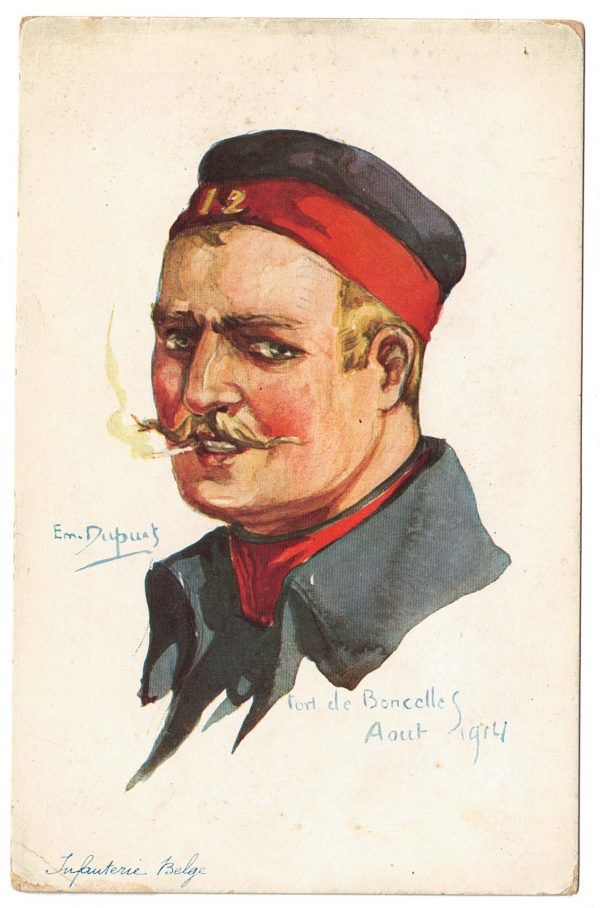 24 Anciennes Cartes Postale - Propagande 14/18 - Caricature - Guerriers - Soldats - Uniforme - Alliés - Emile Dupuis 1877-1956 - Guerre 14 /18