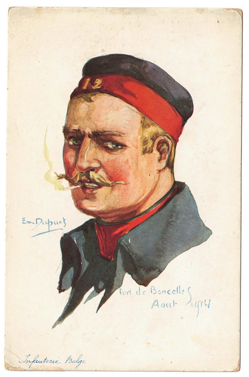 24 Anciennes Cartes Postale - Propagande 14/18 - Caricature - Guerriers - Soldats - Uniforme - Alliés - Emile Dupuis 1877-1956 - Guerre 14 /18