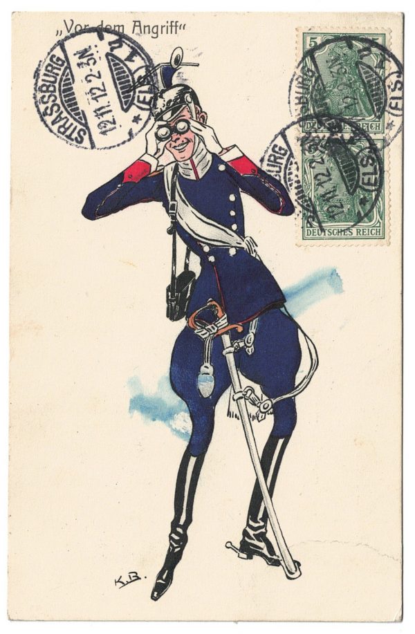 3 Anciennes Cartes Postale - Propagande 14/18 - Anti- Prussienne - Caricature - Guerriers - Soldats - Uniforme - Les Huns - 1912