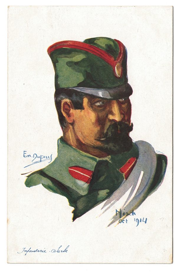 24 Anciennes Cartes Postale - Propagande 14/18 - Caricature - Guerriers - Soldats - Uniforme - Alliés - Emile Dupuis 1877-1956 - Guerre 14 /18